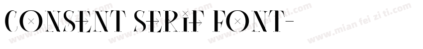 Consent Serif Font字体转换